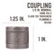B & K STZ Industries 1/2 in. FIP each X 1/2 in. D FIP Black Malleable Iron Coupling 312UPCO-12 - alternate 5